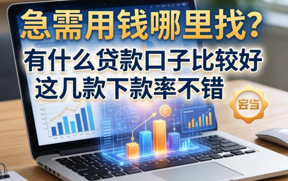 急需用钱哪里找？有什么贷款口子比较好这几款下款率不错
