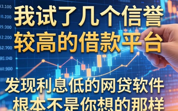 我试了几个信誉较高的借款平台，发现利息低的网贷软件根本不是你想的那样
