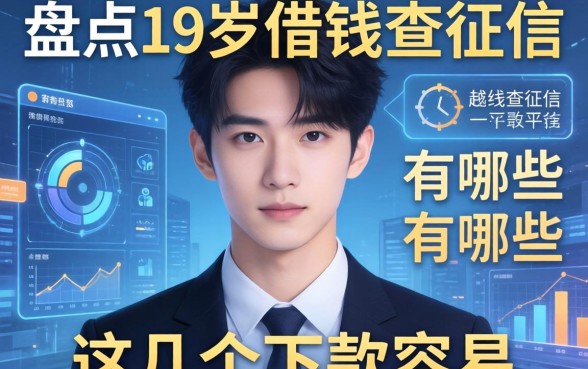 盘点19岁借钱不查征信的平台有哪些，这几个下款容易