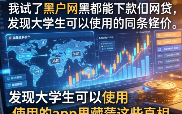 我试了黑户网黑都能下款的网贷，发现大学生可以使用的app里藏着这些真相