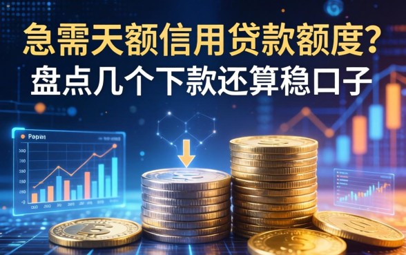 急需大额信用贷款额度？盘点几个下款还算稳的口子