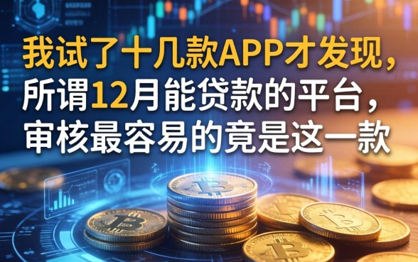 我试了十几款APP才发现，所谓12月能贷款的平台，审核最容易的竟是这一款