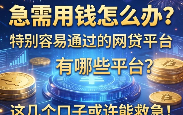 急需用钱怎么办？特别容易通过的网贷平台有哪些平台？这几个口子或许能救急！