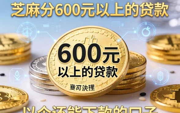 芝麻分600元以上的贷款：整理了几个还能下款的口子