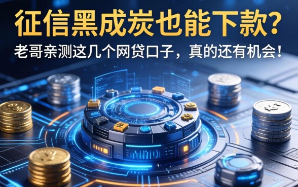 征信黑成炭也能下款？老哥亲测这几个网贷口子，真的还有机会！