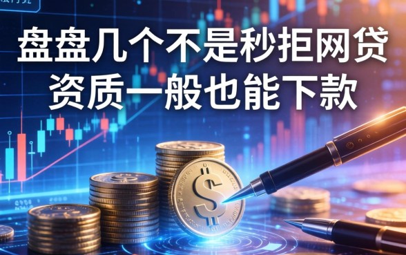 盘点几个不是秒拒的网贷，资质一般也能下款