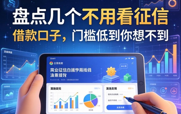 盘点几个不用看征信的借款口子，门槛低到你想不到