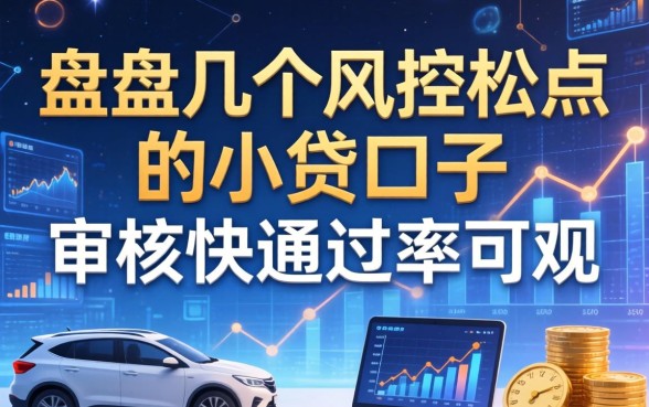 盘点几个风控松点的小贷口子，审核快通过率可观