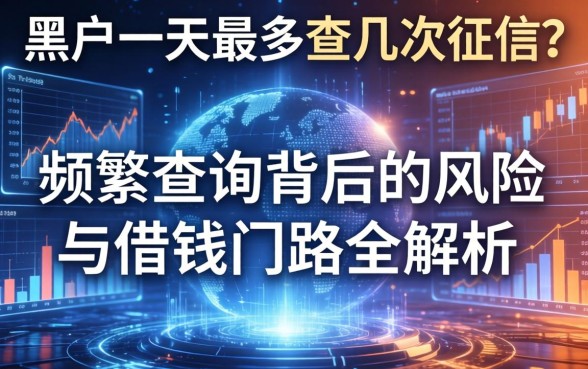 黑户一天最多查几次征信？频繁查询背后的风险与借钱门路全解析