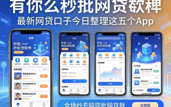 有哪些秒批的网贷软件，整理五个最新网贷口子今日整理这五个app