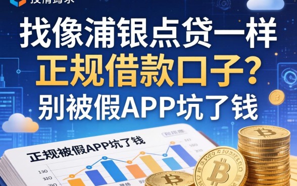 找像浦银点贷一样正规的借款口子？别被假APP坑了钱