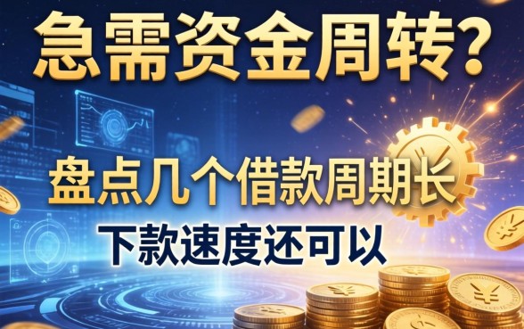 急需资金周转？盘点几个借款周期长的平台，下款速度还可以
