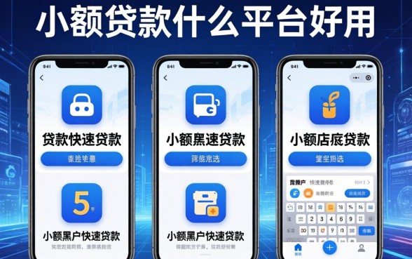 小额贷款什么平台好用，筛选5个手机小额黑户快速贷款app