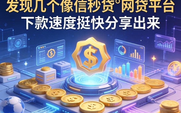 发现几个像信秒贷的网贷平台，下款速度挺快分享出来
