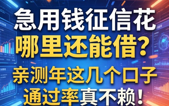 急用钱征信花哪里还能借？亲测2026年这几个口子通过率真不赖！
