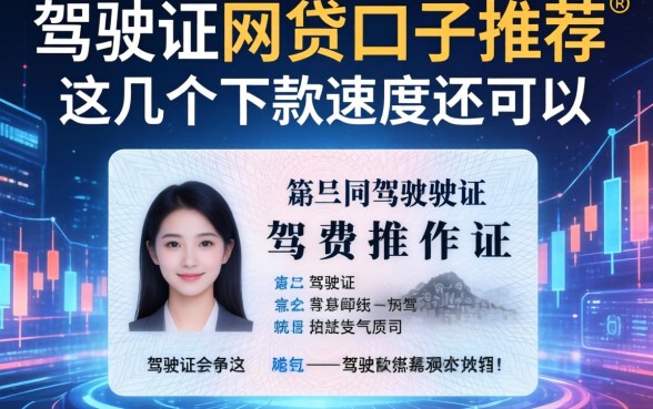 身份证驾驶证网贷口子推荐：这几个下款速度还可以