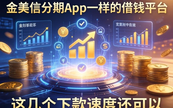 类似金美信分期app一样的借钱平台：这几个下款速度还可以