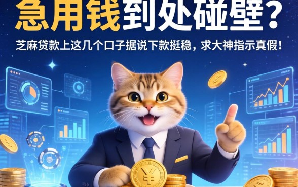急用钱到处碰壁？芝麻贷款上这几个口子据说下款挺稳，求大神指点真假！