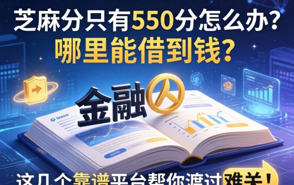 芝麻分只有550分怎么办？哪里能借到钱？这几个靠谱平台帮你渡过难关！