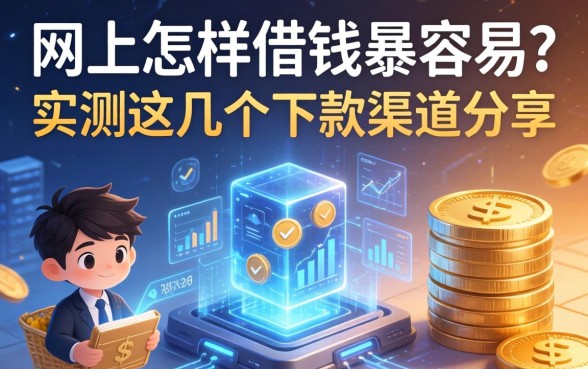 网上怎样借钱最容易？实测这几个下款渠道分享