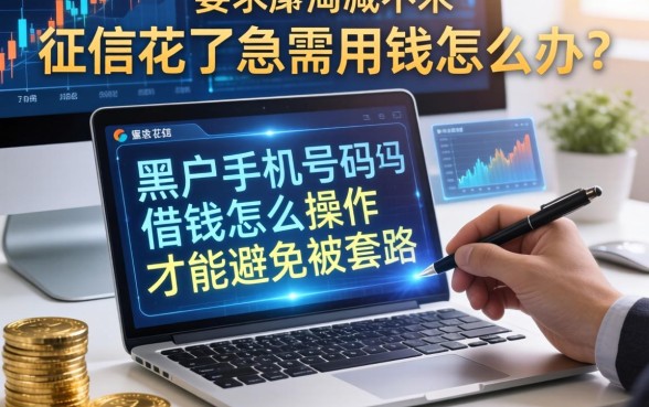 征信花了急需用钱怎么办？黑户手机号码借钱怎么操作才能避免被套路？