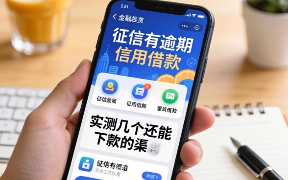 征信有逾期手机信用借款：实测几个还能下款的渠道