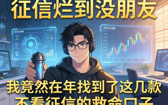 征信烂到没朋友，我竟然在2026年找到了这几款不看征信的救命口子
