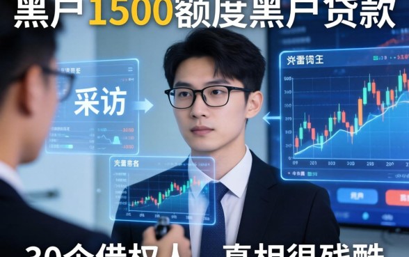 黑户1500额度黑户贷款：我采访了30个借款人，真相很残酷