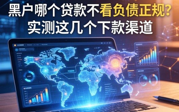 黑户哪个贷款不看负债正规？实测这几个下款渠道