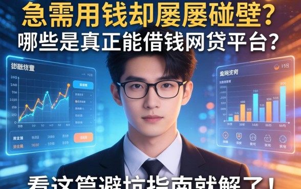 急需用钱却屡屡碰壁？哪些是真正能借钱的网贷平台？看这篇避坑指南就够了！