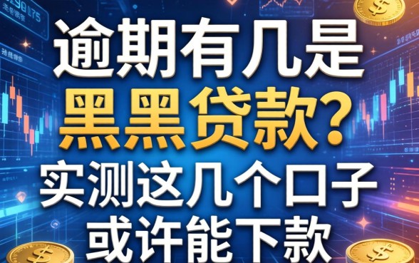 逾期有几是黑户贷款？实测这几个口子或许能下款