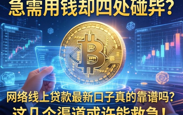 急需用钱却四处碰壁？网络线上贷款最新口子真的靠谱吗？这几个渠道或许能救急！