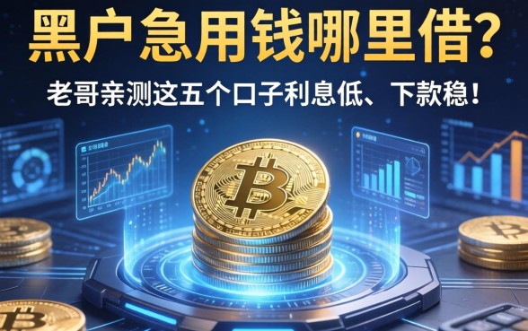 黑户急用钱哪里借？老哥亲测这五个口子利息低、下款稳！