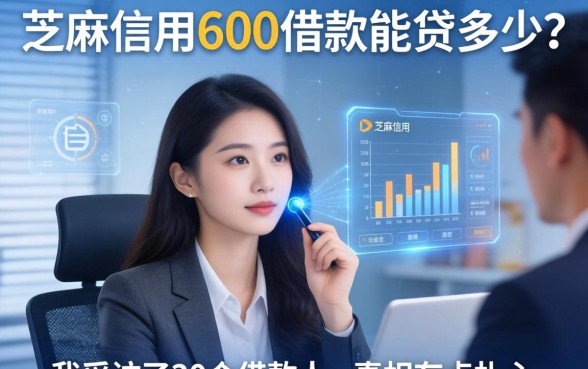 芝麻信用600借款能贷多少？我采访了30个借款人，真相有点扎心
