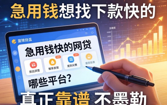 急用钱想找下款快的网贷，哪些平台真正靠谱不墨迹？