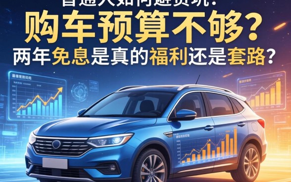 购车预算不够？五年贷款两年免息是真的福利还是套路？普通人如何避坑？