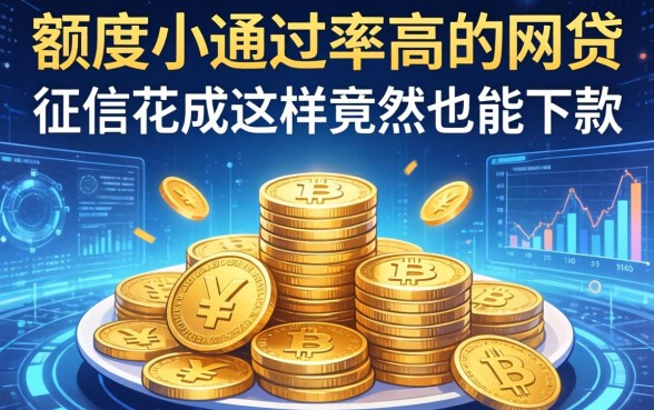 额度小通过率高的网贷，征信花成这样竟然也能下款