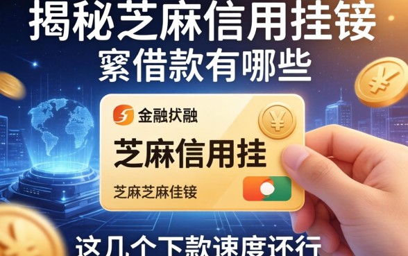 揭秘和芝麻信用挂钩的借款有哪些，这几个下款速度还行