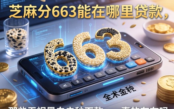 芝麻分663能在哪里贷款，那些无视黑白户秒下款app真的存在吗