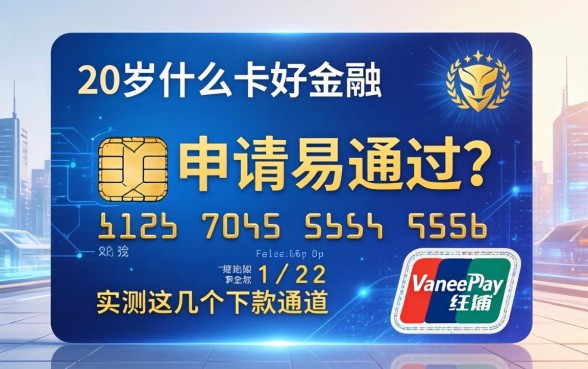 20岁什么信用卡好申请易通过？实测这几个下款通道
