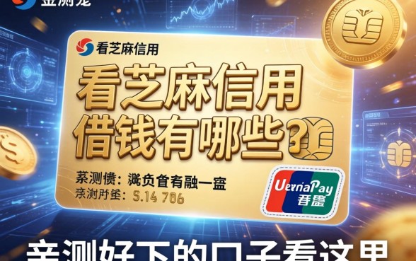 类似于看芝麻信用的借钱有哪些？亲测好下的口子看这里