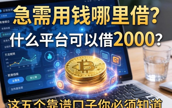急需用钱哪里借？什么平台可以借2000？这五个靠谱口子你必须知道