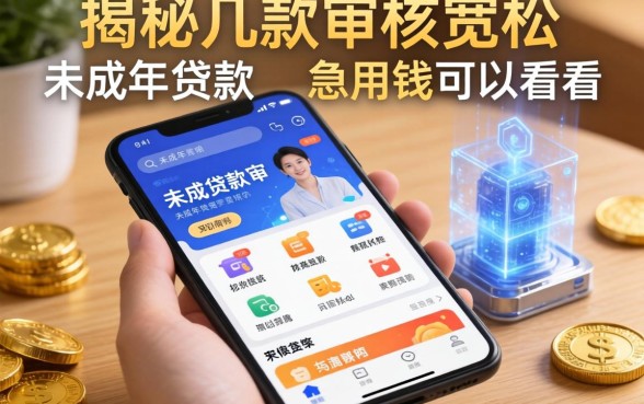 揭秘几款审核宽松的未成年贷款软件，急用钱可以看看