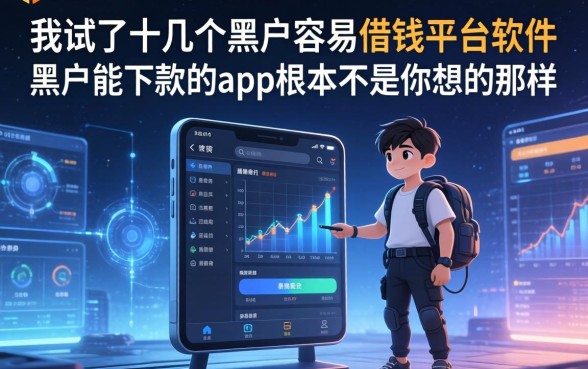 我试了十几个黑户容易借钱的平台软件，发现黑户能下款的app根本不是你想的那样