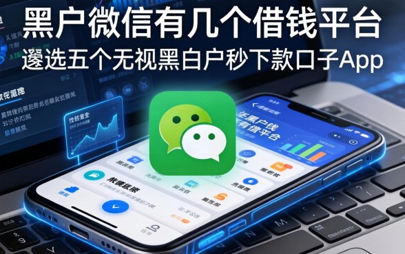 黑户微信有几个借钱平台，遴选五个无视黑白户秒下款口子app