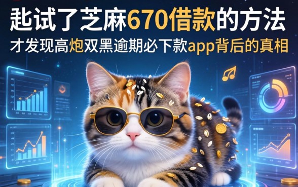我试了芝麻670借款的方法，才发现高炮双黑逾期必下款app背后的真相