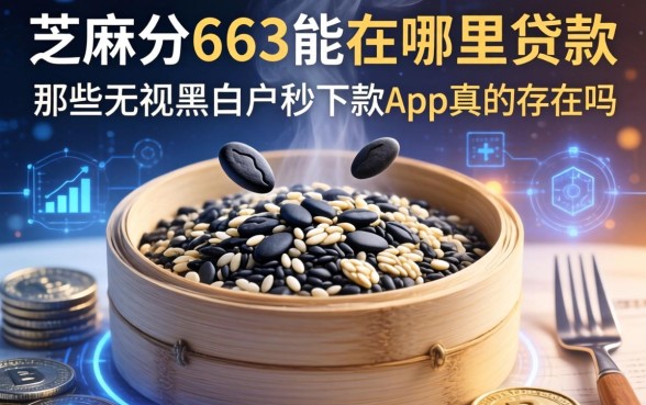 芝麻分663能在哪里贷款，那些无视黑白户秒下款app真的存在吗