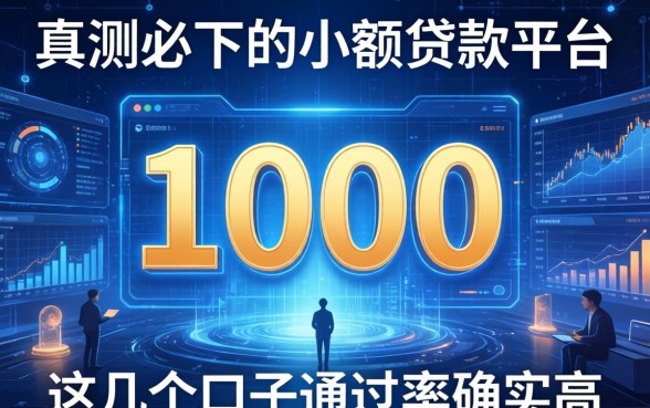 实测必下的小额贷款平台1000，这几个口子通过率确实高