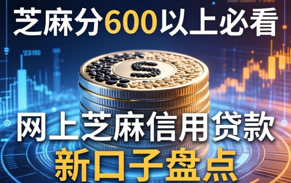 芝麻分600以上必看：网上芝麻信用贷款新口子盘点