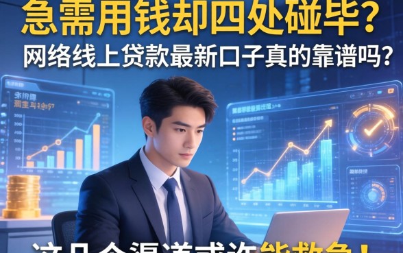 急需用钱却四处碰壁？网络线上贷款最新口子真的靠谱吗？这几个渠道或许能救急！